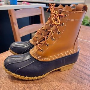 L.L. Bean Boots - Bean Boots Tan/Navy - Size 7M